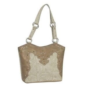 Way West Amelia Concealed Carry Tote Bag - Bone